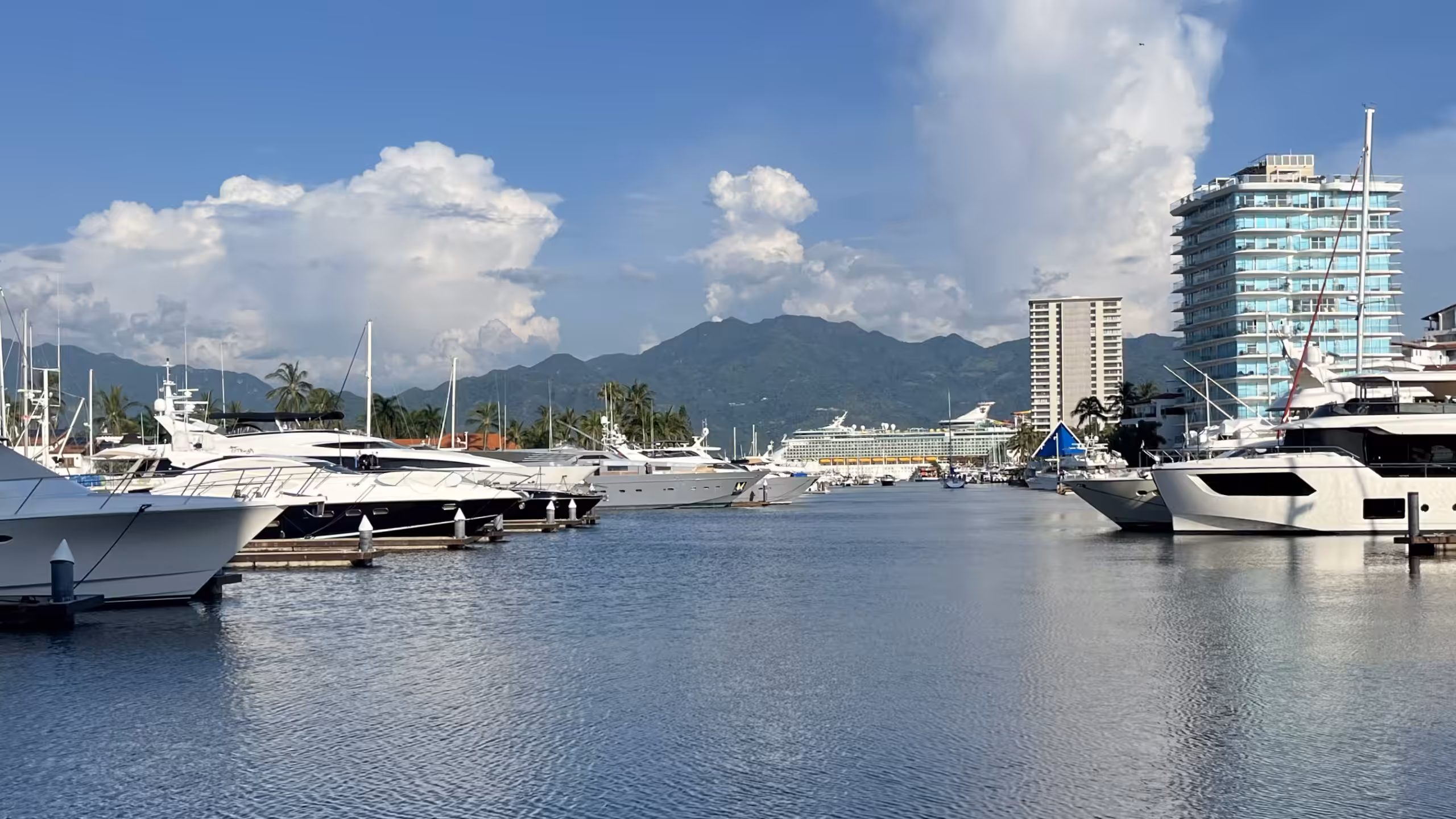 Mountain view at the Marina in Puerto Vallarta